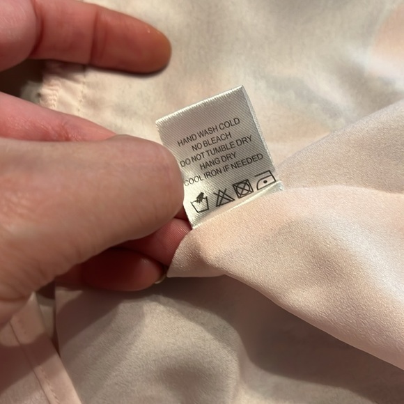 NWOT LOVERS + FRIENDS I Heart Babydoll paisley blush scarf drop waist dress LG - Picture 9 of 9